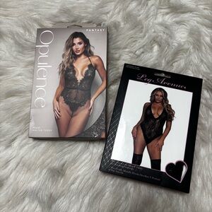 Black Lace Lingerie Bundle - NEW